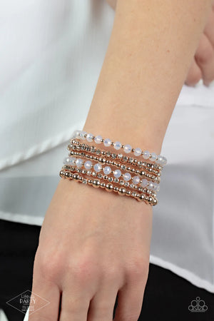 ICE Knowing You - Rose Gold Paparazzi  Bracelet