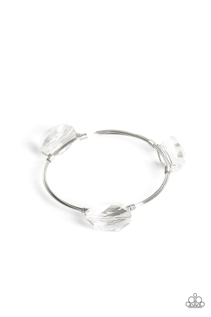 Galactic Getaway - White Paparazzi Bracelet