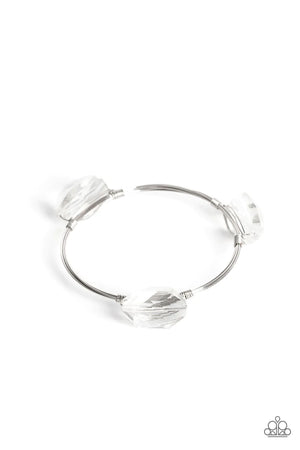 Galactic Getaway - White Paparazzi Bracelet