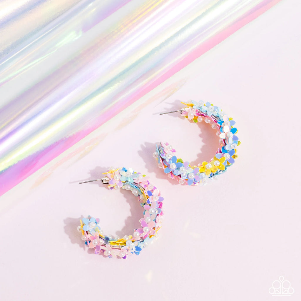 Fairy Fantasia - Multi Paparazzi Hoop Earrings