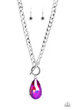 Edgy Exaggeration - Pink Paparazzi Necklace