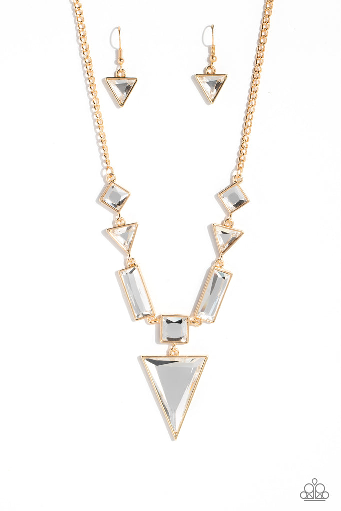 Fetchingly Fierce - Gold Paparazzi Necklace