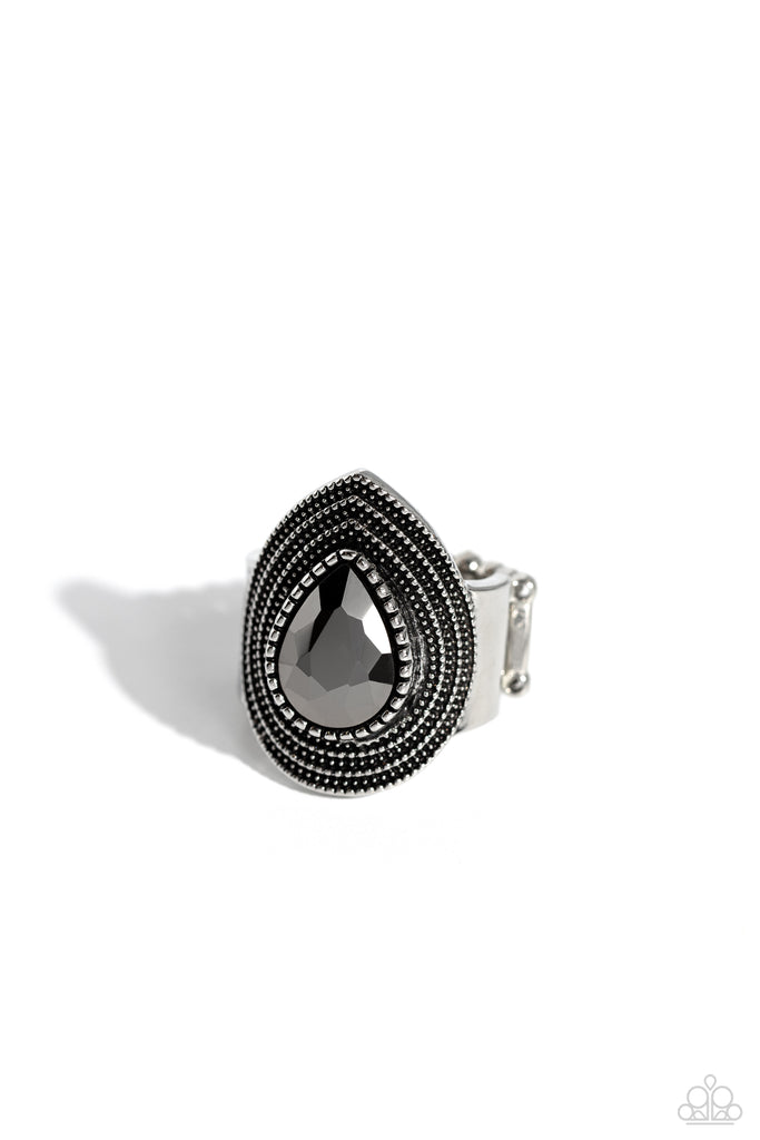 Dandy Highwayman - Paparazzi  Silver Tear Drop Ring