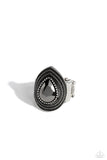 Dandy Highwayman - Paparazzi  Silver Tear Drop Ring