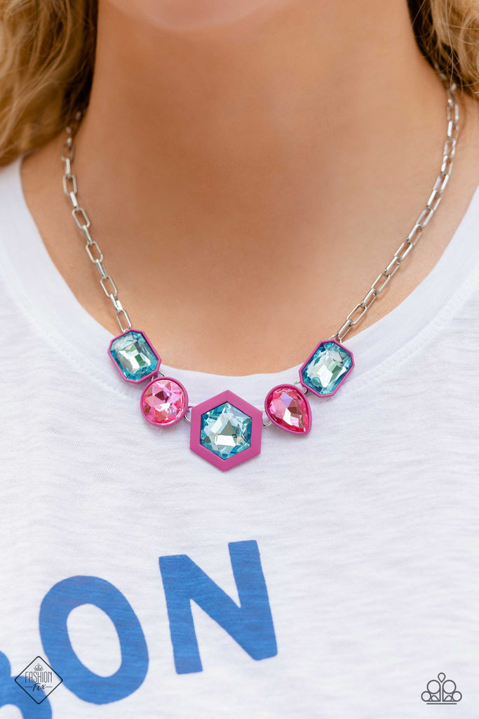 Evolving Elegance - Pink Paparazzi Necklace