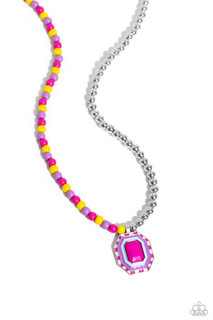 Contrasting Candy - Multi Paparazzi Necklace