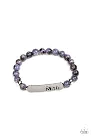 Faith In All Things - Purple Paparazzi Accessories