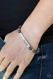 Faith In All Things - Purple Paparazzi Accessories