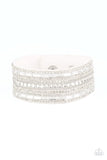 Rebel Radiance - White Paparazzi  Bracelet