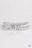 Get A BALLROOM! - Silver Paparazzi   Bracelet