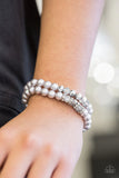 Get A BALLROOM! - Silver Paparazzi   Bracelet