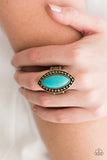 Aiming For Amazon - Brass Paparazzi  Ring