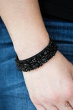 Totally Crushed It - Black Paparazzi   Bracelet