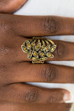 Perennial Paradise - Brass Paparazzi  Ring