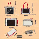 Mei&ge Spring and Summer New Fashion One-shoulder Oblique Handbag Six-piece Set