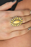 Cactus Cabana - Yellow Paparazzi  Ring