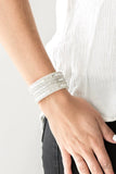 Rebel Radiance - White Paparazzi  Bracelet