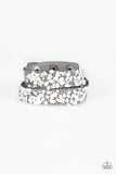 CRUSH To Conclusions - White Paparazzi Bracelet