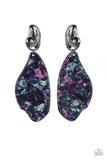 Fish Out Of Water - Purple Paparazzi  Post Earrings