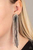 Let There BEAD Light - Black Paparazzi  Post Earrings