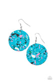 Tenaciously Terrazzo - Blue Paparazzi  Earrings