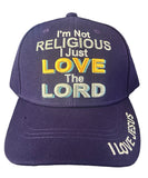 I'm Not Religious I Just Love The Lord Purple Cap