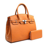 Orange Larger Handbag w/Matching Wallet Included
