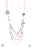 All The Trimmings - Pink Paparazzi Blockbuster Long Necklace