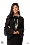 All The Trimmings - Ivory  Paparazzi Blockbuster Long Necklace
