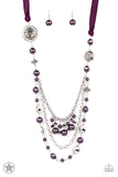 All The Trimmings - Purple  Paparazzi Blockbuster Long Necklace