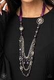 All The Trimmings - Purple  Paparazzi Blockbuster Long Necklace
