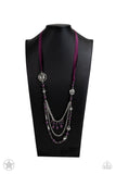 All The Trimmings - Purple  Paparazzi Blockbuster Long Necklace