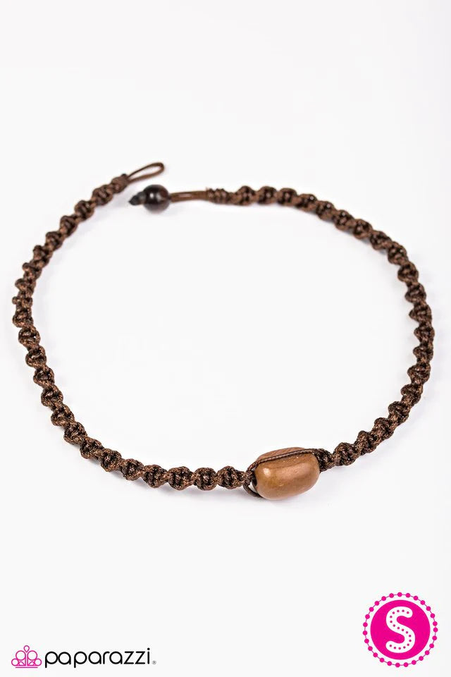 Life Is Better At The Beach   Paparazzi Brown urban earrings
