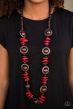 Tropical Tango - Red ~  Paparazzi  Necklace