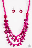 Safari Samba - Pink ~ Paparazzi  Necklace