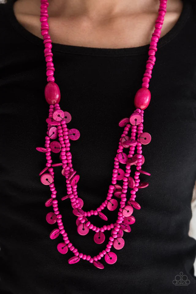 Safari Samba - Pink ~ Paparazzi  Necklace