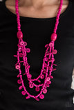 Safari Samba - Pink ~ Paparazzi  Necklace