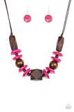 Pacific Paradise - Pink ~ Paparazzi  Necklace