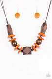 Pacific Paradise - Orange ~ Paparazzi  Necklace
