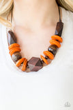 Pacific Paradise - Orange ~ Paparazzi  Necklace