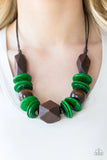 Pacific Paradise - Green ~ Paparazzi  Necklace
