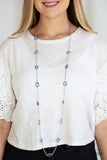 Glassy Glamorous Blue Paparazzi Accessories