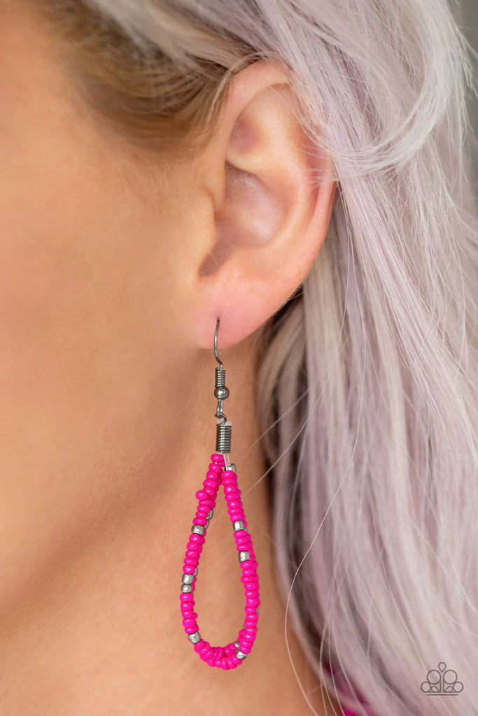 Rio Rainforest Pink Paparazzi Seed Bead Necklace