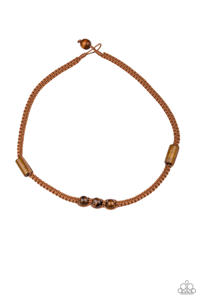 Honolulu Hustler  Paparazzi  Brown Urban Necklace