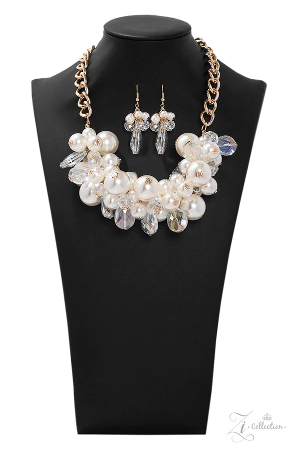 CAPTIVATE ~ 2019 Paparazzi Zi Collection ~ (Vintage) White Pearl Necklace