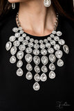 MESMERIZE ~ 2019 Paparazzi Zi Collection (Vintage) White Mesmerizing Necklace
