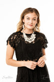 THE LAUREN ~ 2019 Paparazzi Zi Collection ~ Signature Series ~(Vintage) Bubbly White Pearls Necklace