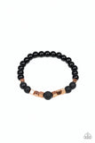 Lessons  -  Paparazzi  -  Copper Urban Stretchy Band  Men Bracelet