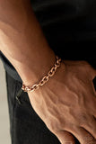 Rumble - Paparazzi Men Copper Urban Bracelet
