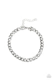 Halftime -  Paparazzi  Silver Urban Men Bracelet